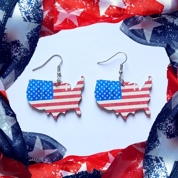 Election Day US Earrings - Picture 2 of 3